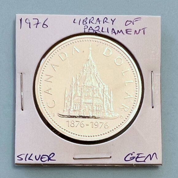 Canada 1976, 1977 & 1978 0.500 Fineness Silver Dollar Coins! - Picture 3 of 16